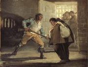 Francisco Goya, El Maragato Points a gun